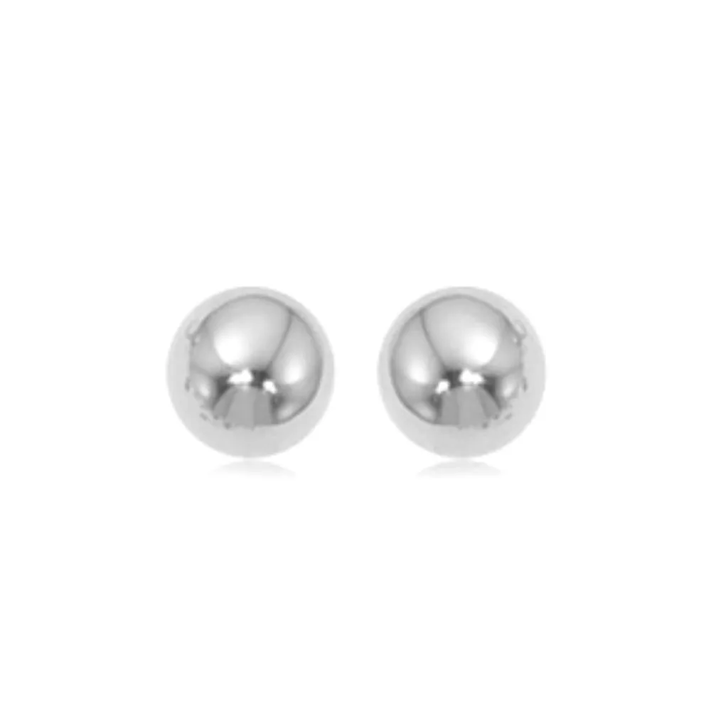 14k Gold 7mm Ball Stud Earrings