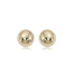 14k Gold 7mm Ball Stud Earrings