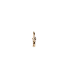 14k Gold Alphabet Soup "I" Charm