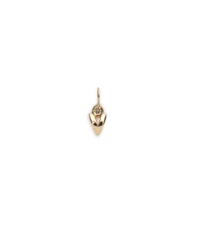 14k Gold Alphabet Soup "V" Charm