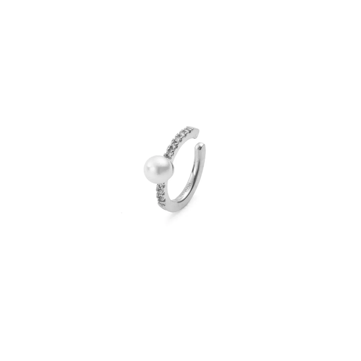 Akoya Pearl Diamond Ear Cuff Small size