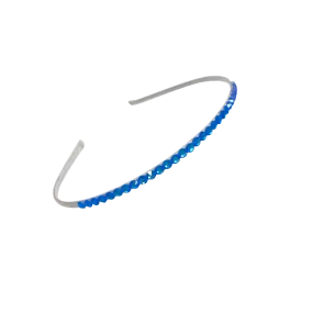 Bari Lynn Crystal Headband - Neon Blue