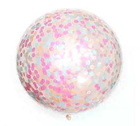 Donut Clear Confetti Balloon