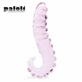 PINK HIPPOCAMPUS TENTACLE TEXTURED SENSUAL GLASS DILDO