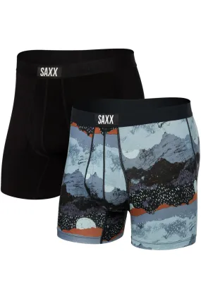 SAXX Ultra Boxer 2-Pack SXPP2U-PEW (Peak Winter/Black)