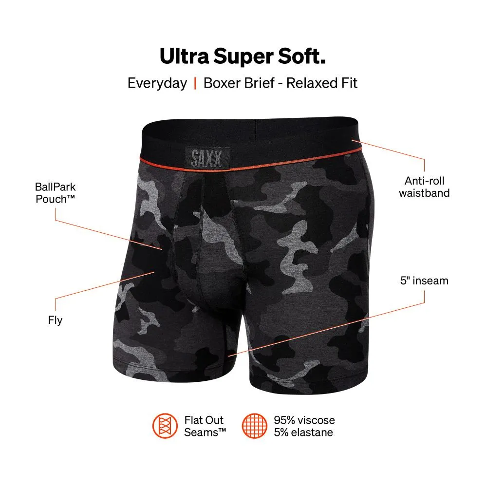 SAXX Ultra Boxer Brief SXBB30F-ORT (Ombre Rugby-Tomato)