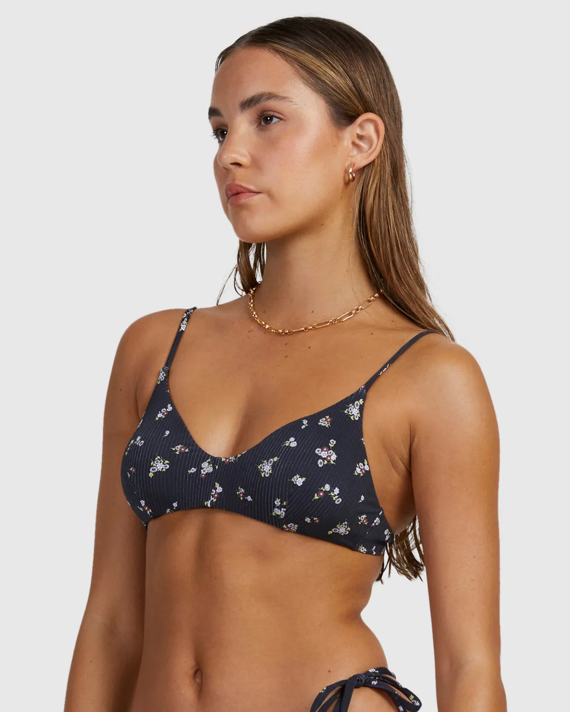 Sprinkle Triangle Bikini Top - RVCA Black